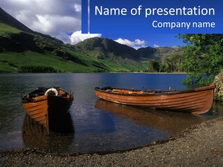 Retired Water Wave PowerPoint Template