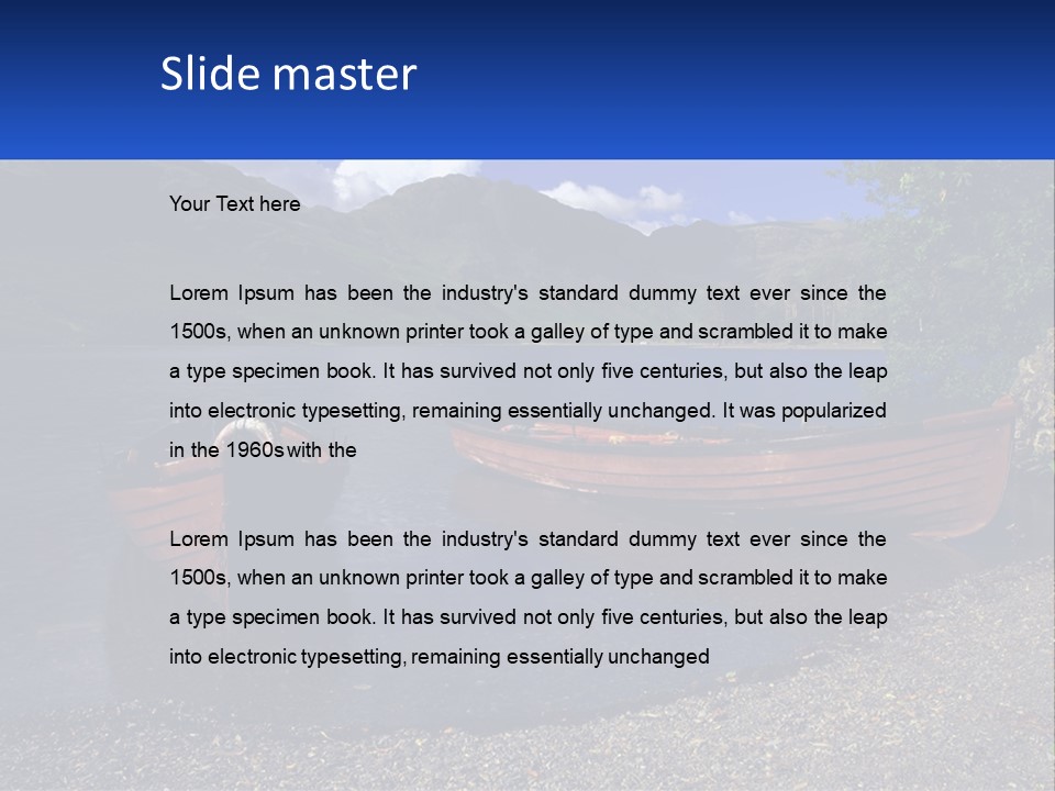 Retired Water Wave PowerPoint Template