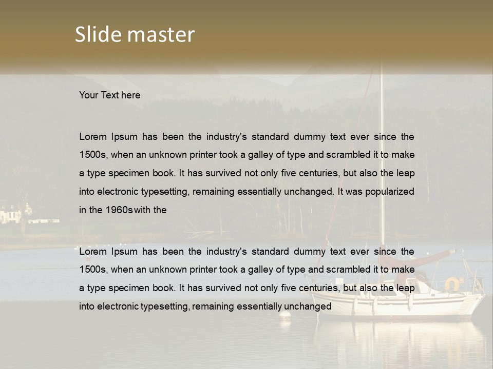 Single Calm Old PowerPoint Template