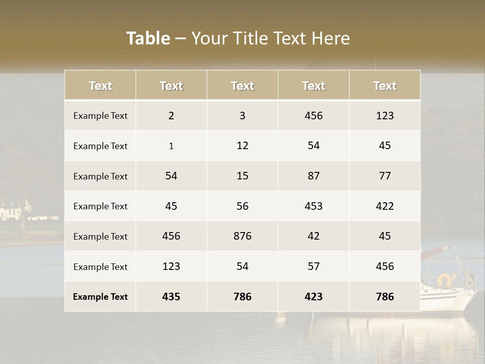Single Calm Old PowerPoint Template