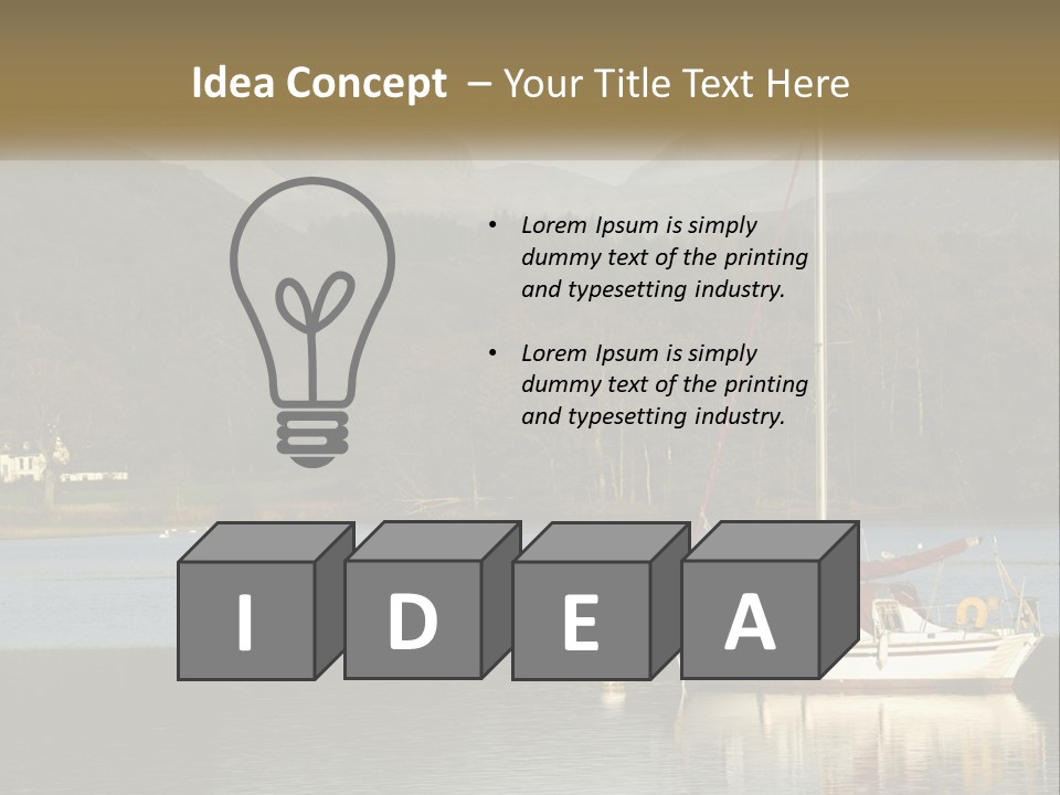 Single Calm Old PowerPoint Template