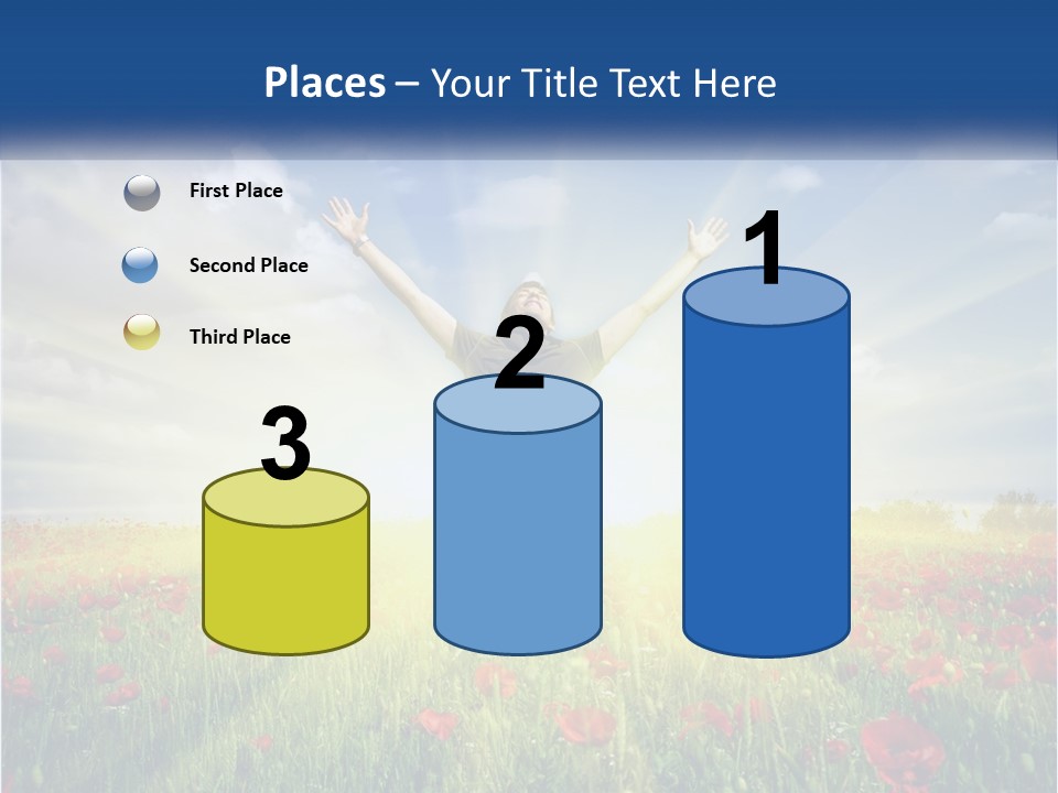 White Single Senior PowerPoint Template