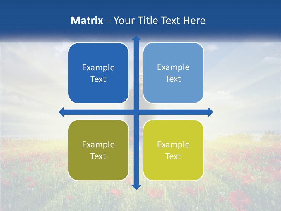 White Single Senior PowerPoint Template