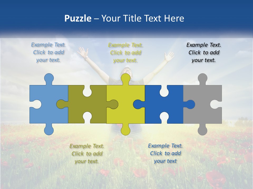 White Single Senior PowerPoint Template