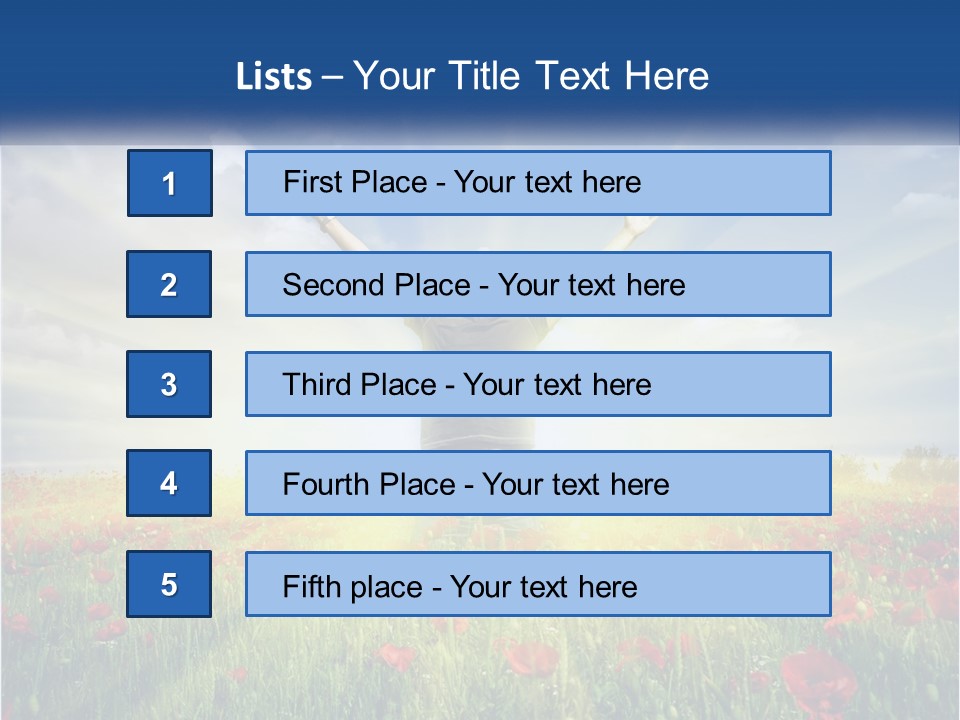 White Single Senior PowerPoint Template