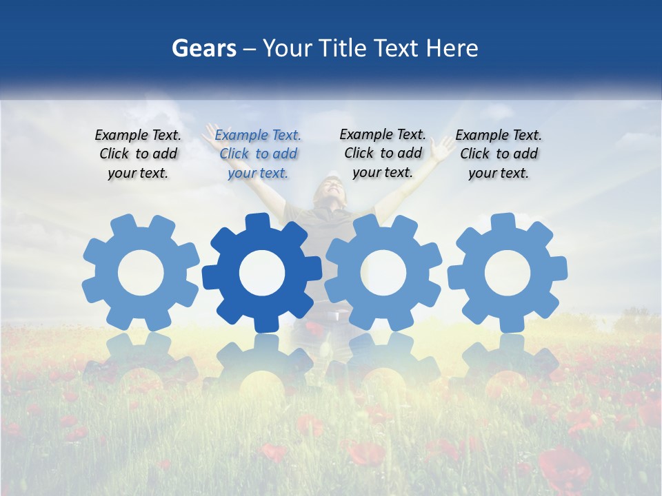 White Single Senior PowerPoint Template