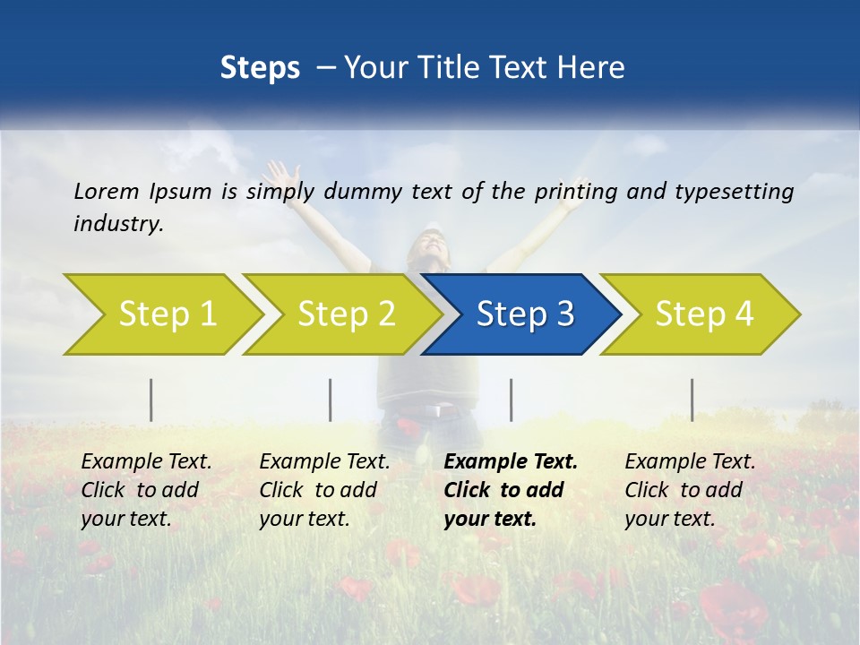 White Single Senior PowerPoint Template