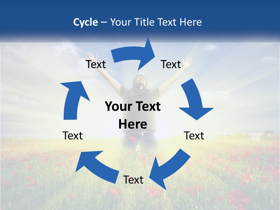 White Single Senior PowerPoint Template