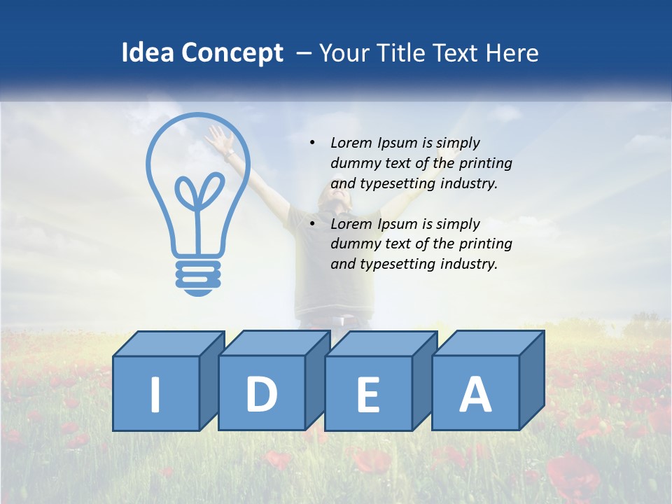 White Single Senior PowerPoint Template