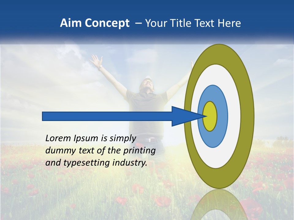 White Single Senior PowerPoint Template