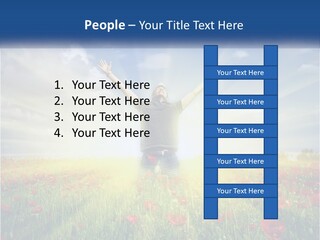 White Single Senior PowerPoint Template