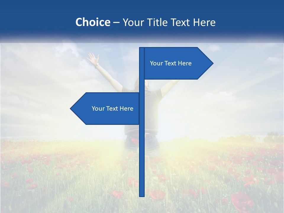 White Single Senior PowerPoint Template