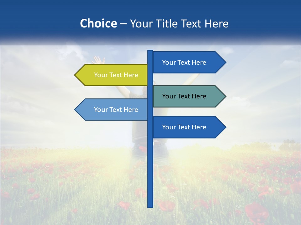 White Single Senior PowerPoint Template
