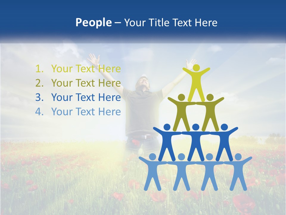 White Single Senior PowerPoint Template