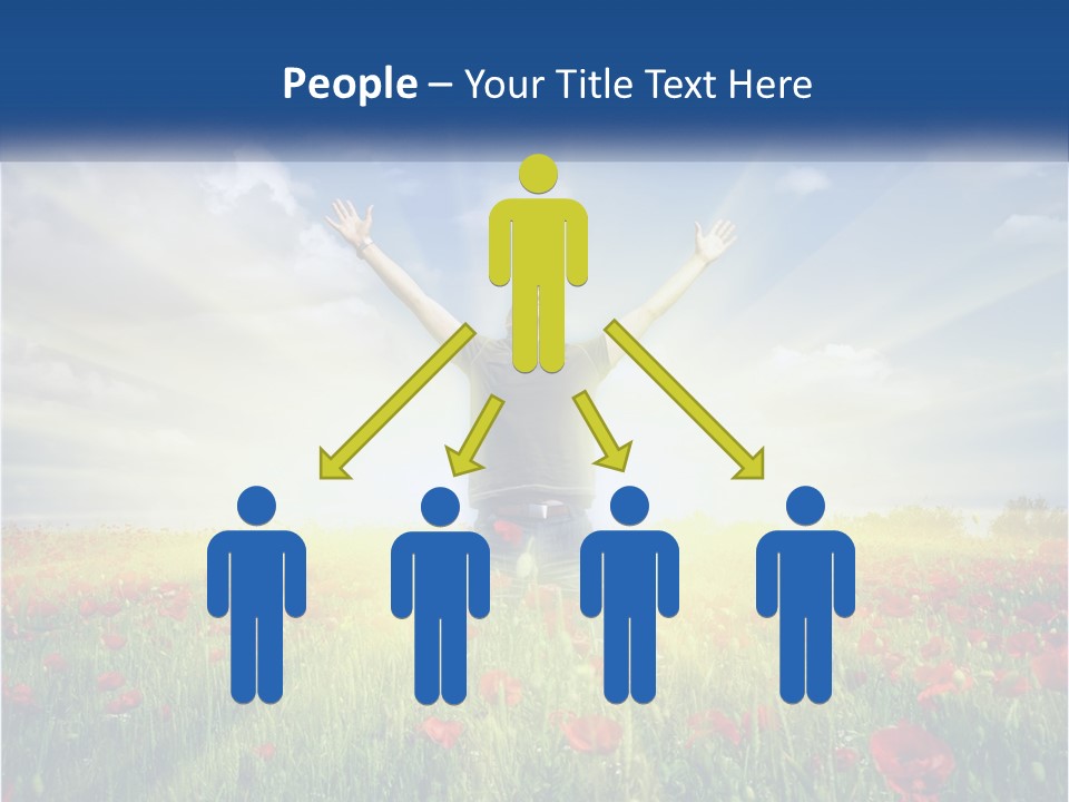 White Single Senior PowerPoint Template