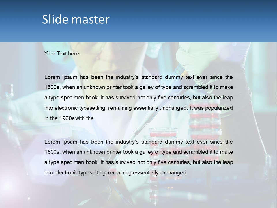 White Wave Senior PowerPoint Template