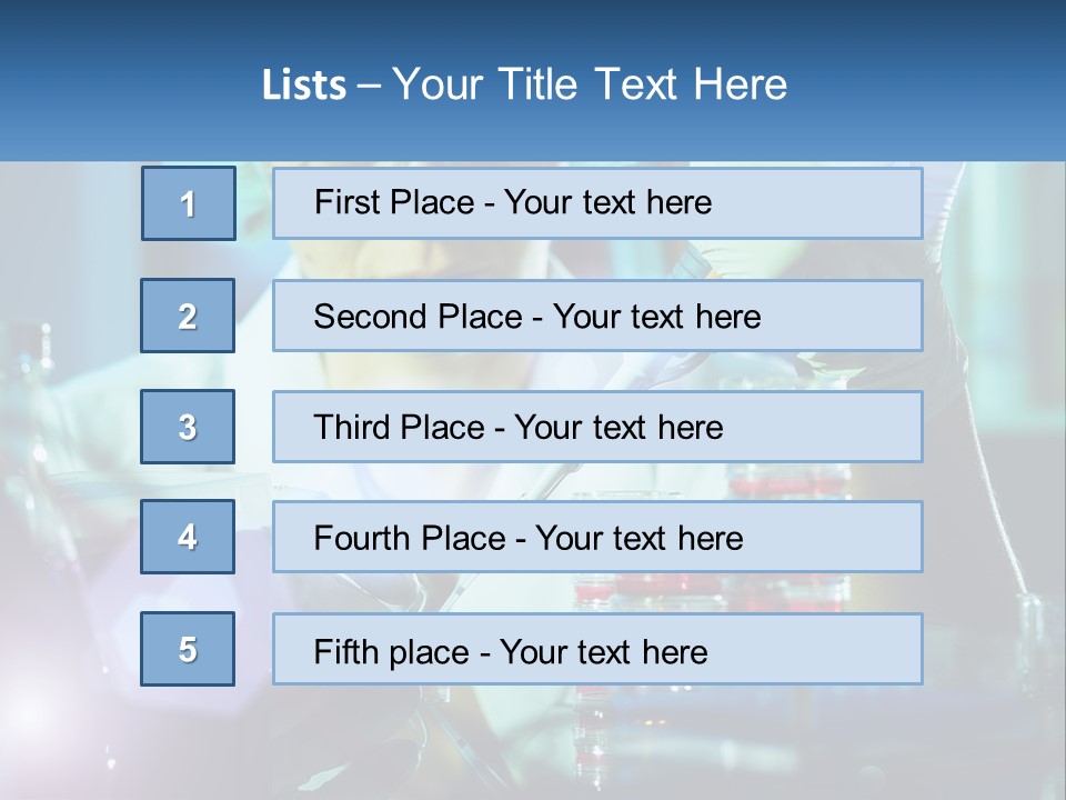 White Wave Senior PowerPoint Template