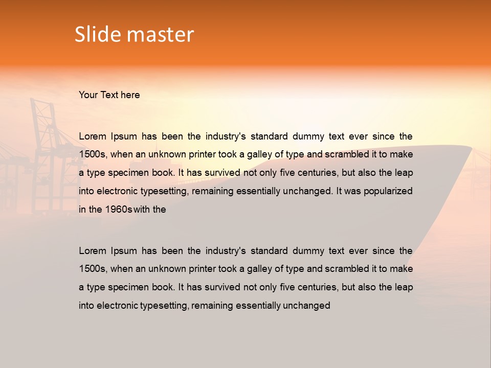 Lifestyle Sunset Life PowerPoint Template