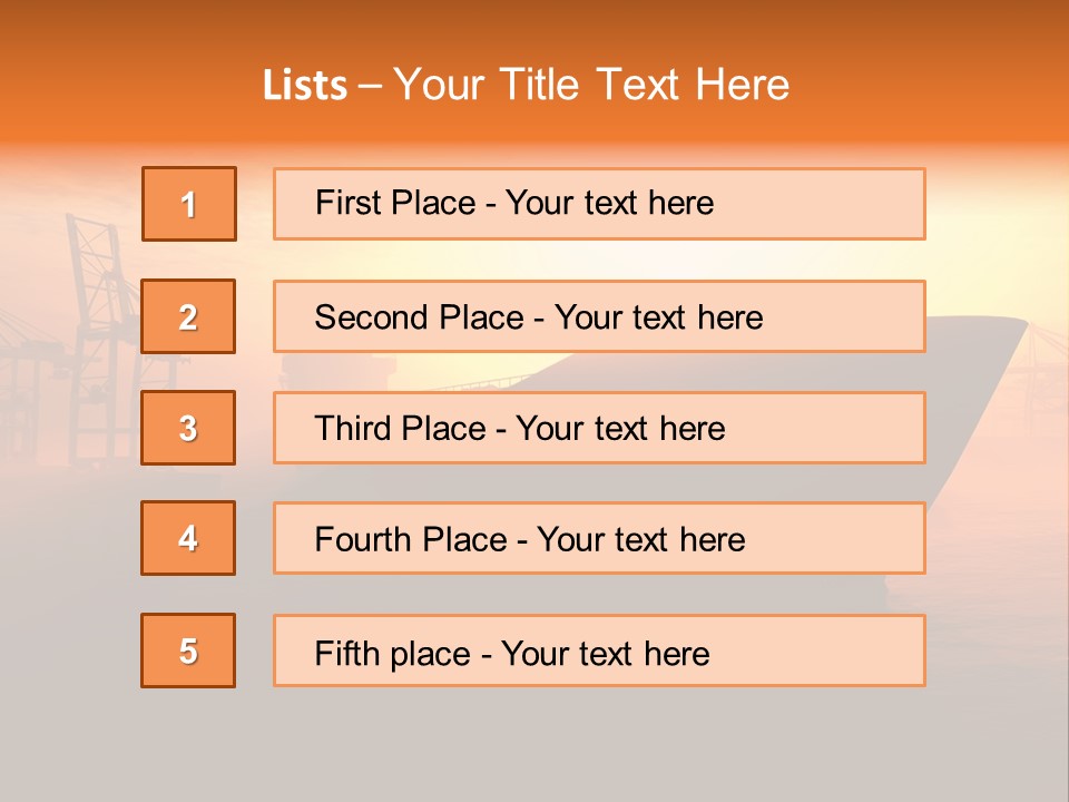 Lifestyle Sunset Life PowerPoint Template