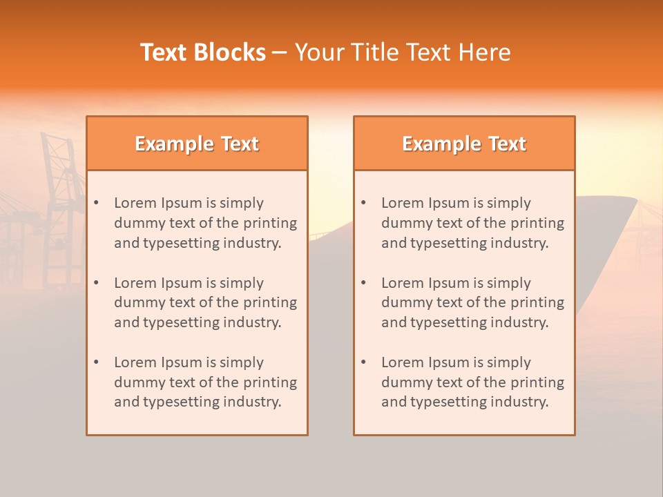 Lifestyle Sunset Life PowerPoint Template