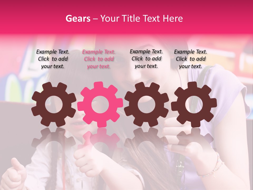 Old Sunset Caucasian PowerPoint Template