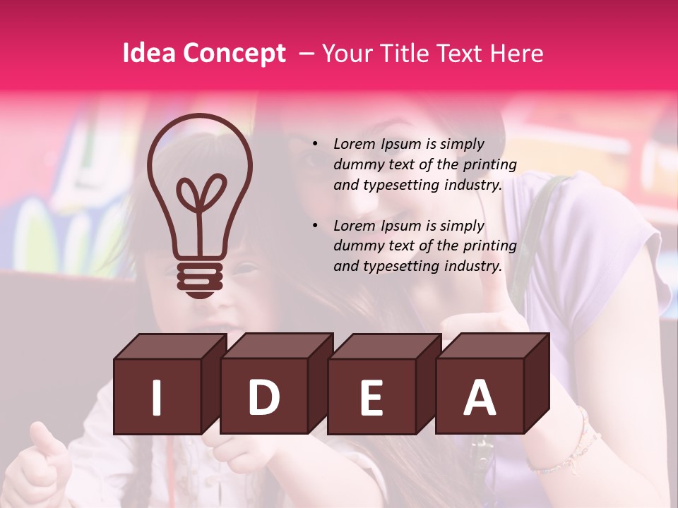 Old Sunset Caucasian PowerPoint Template