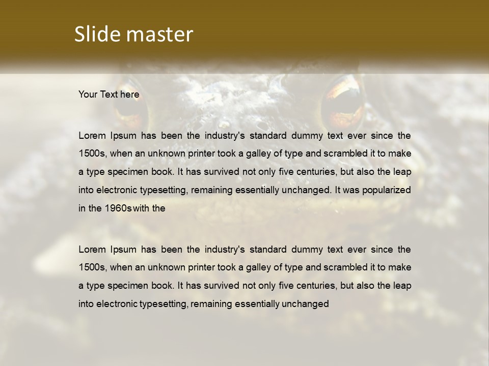 Single Water Caucasian PowerPoint Template