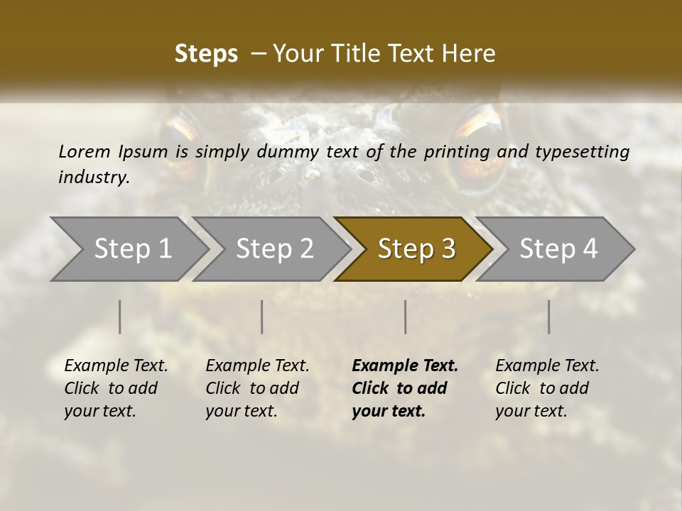 Single Water Caucasian PowerPoint Template
