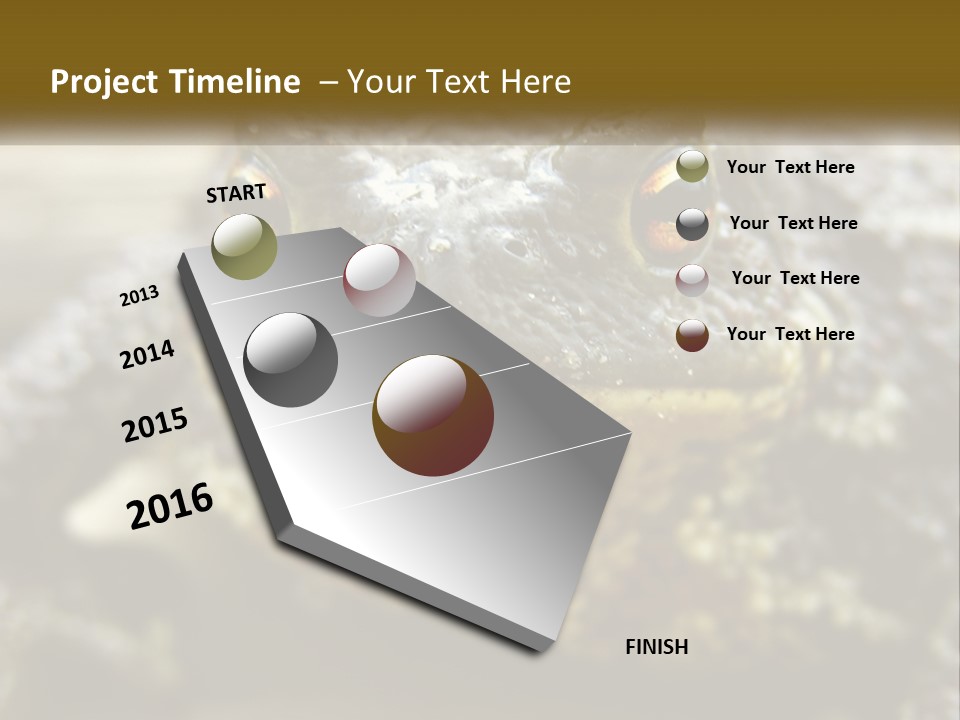 Single Water Caucasian PowerPoint Template