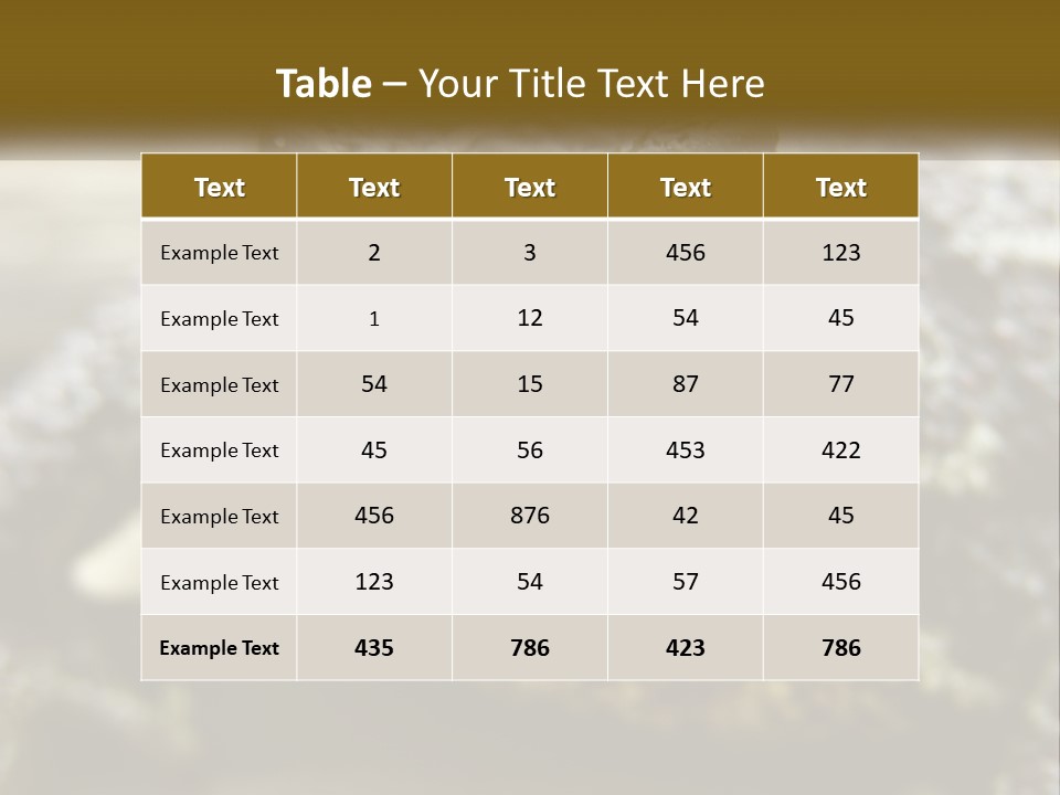 Single Water Caucasian PowerPoint Template