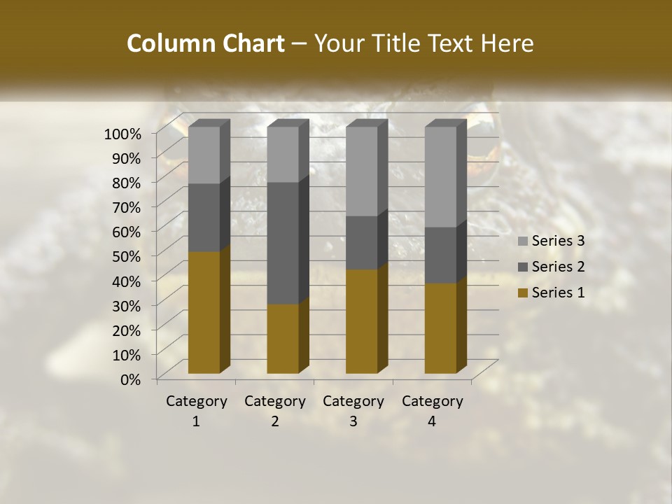 Single Water Caucasian PowerPoint Template