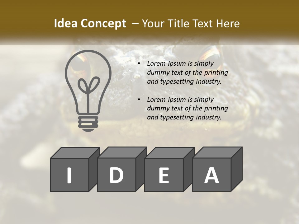 Single Water Caucasian PowerPoint Template