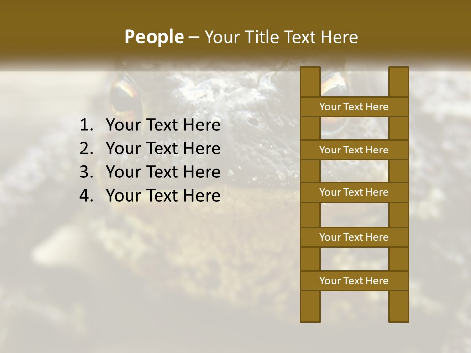 Single Water Caucasian PowerPoint Template