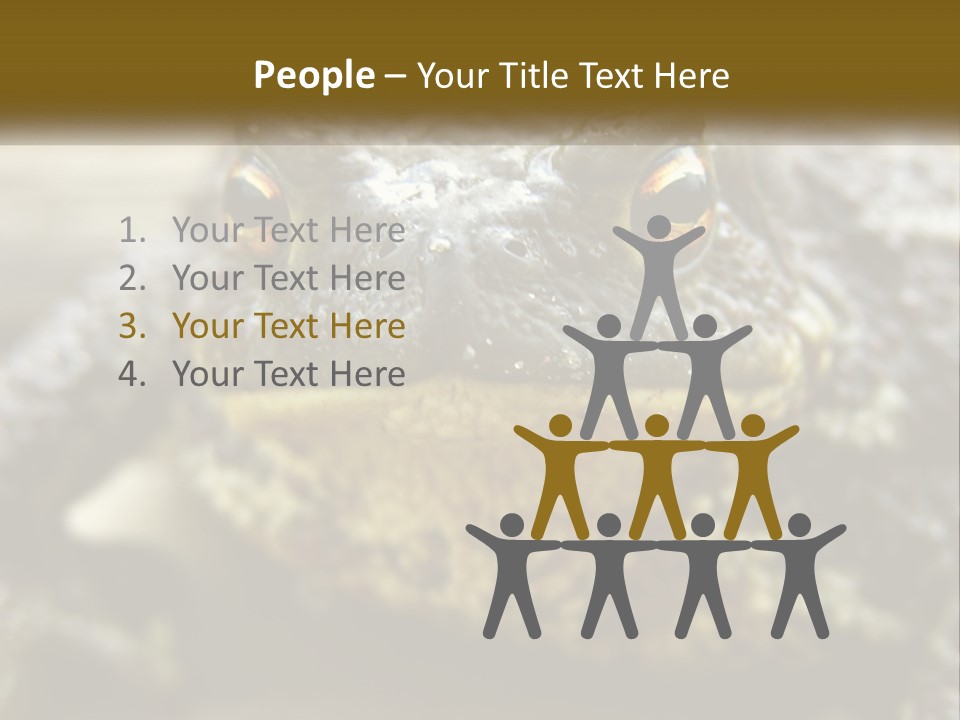 Single Water Caucasian PowerPoint Template