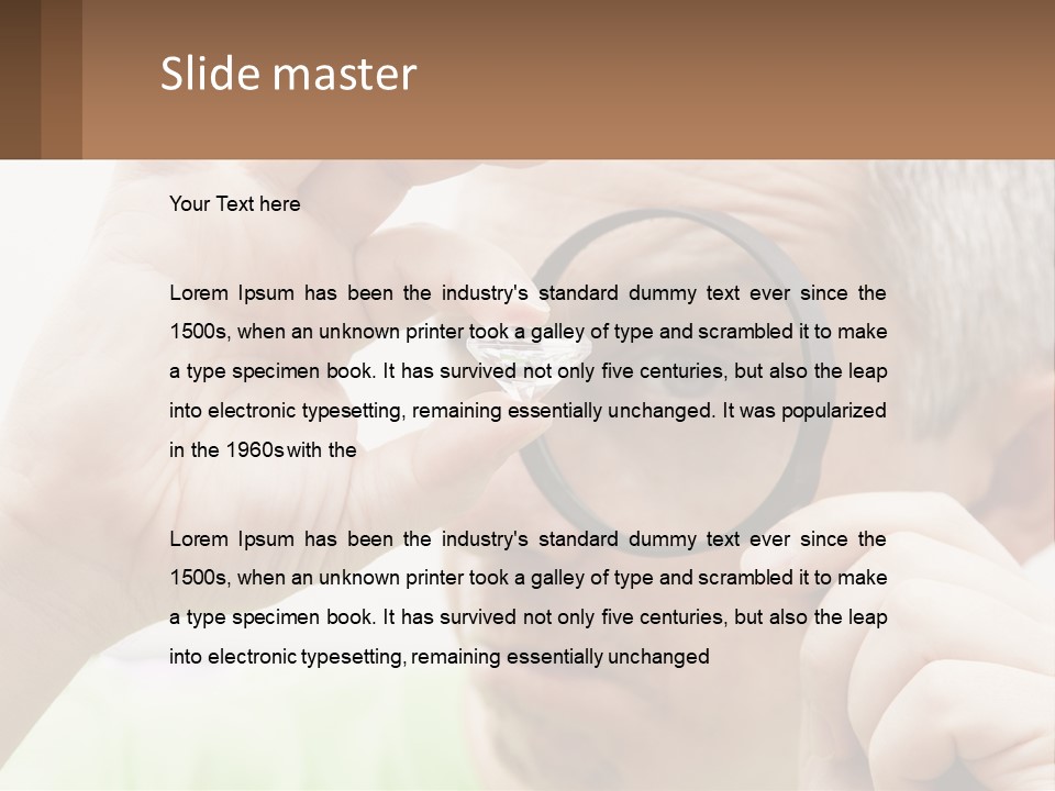 Caucasian Coastal Old PowerPoint Template