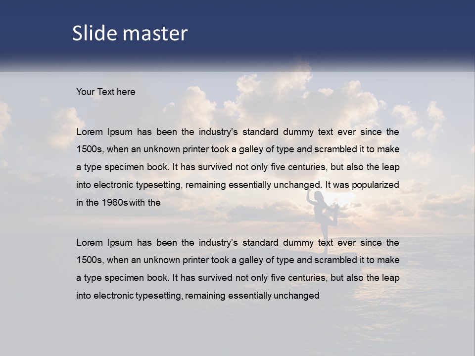 Family Coastal White PowerPoint Template