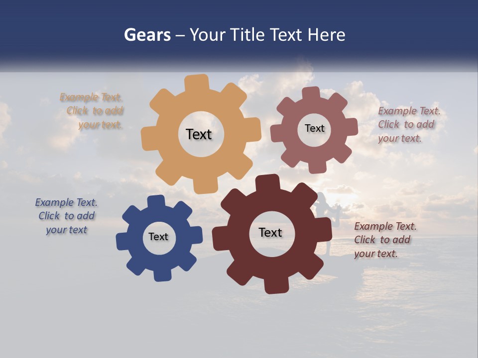 Family Coastal White PowerPoint Template