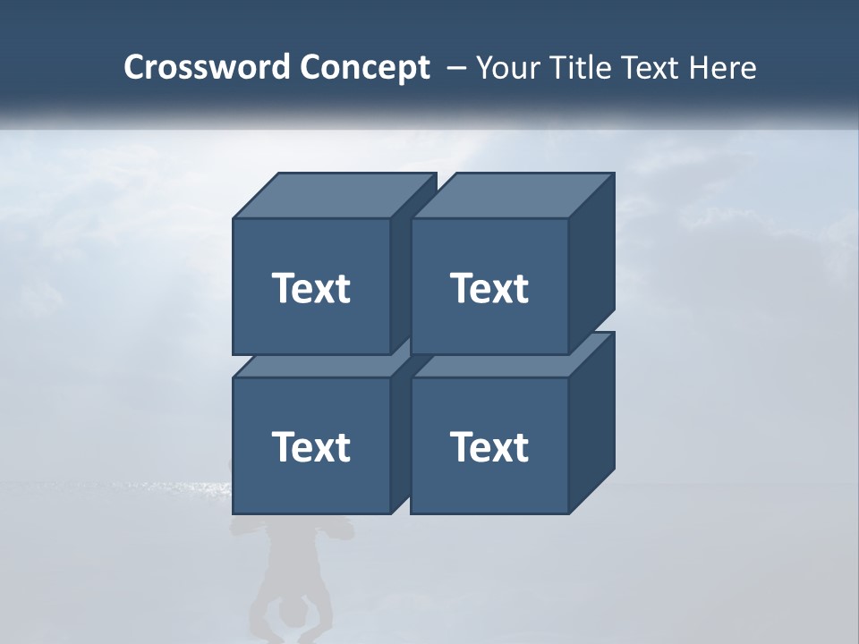 Water Caucasian Sad PowerPoint Template