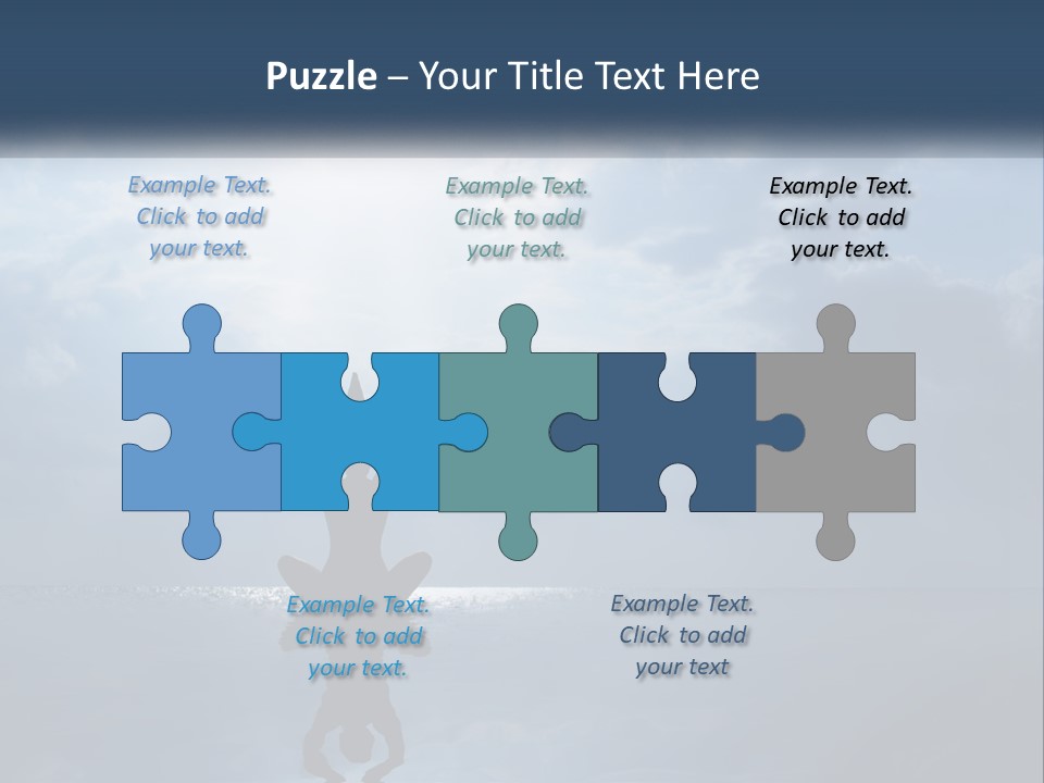 Water Caucasian Sad PowerPoint Template