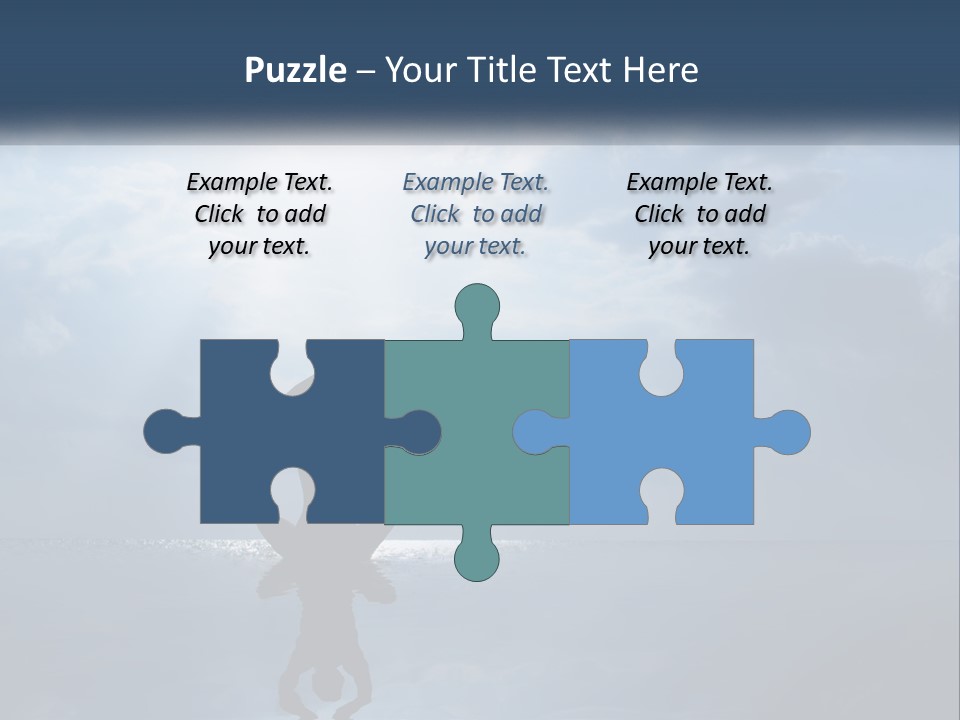 Water Caucasian Sad PowerPoint Template