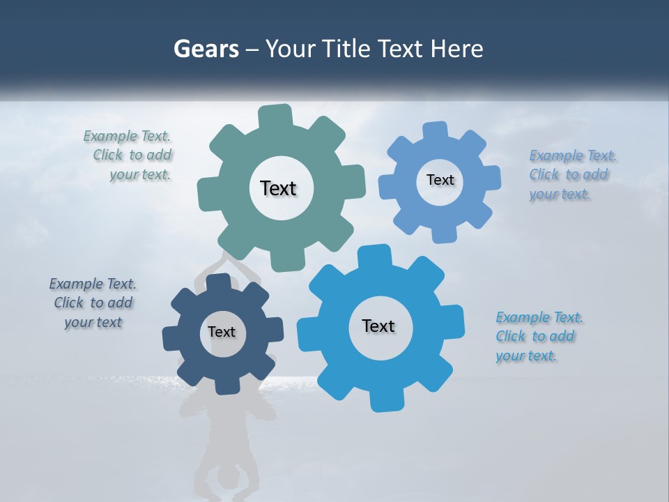 Water Caucasian Sad PowerPoint Template