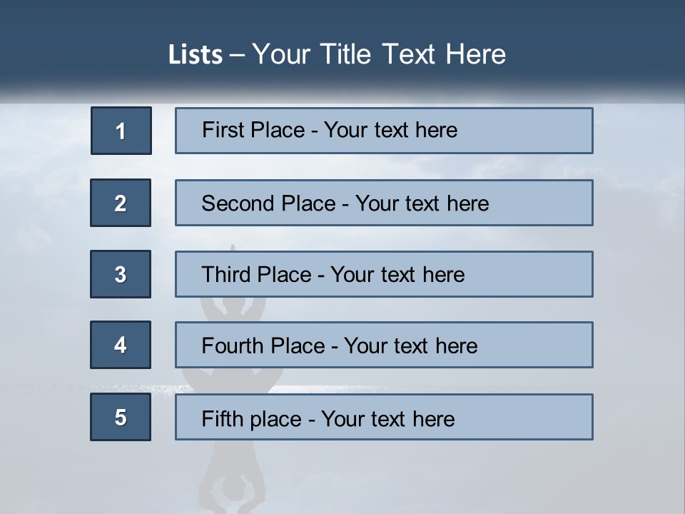 Water Caucasian Sad PowerPoint Template