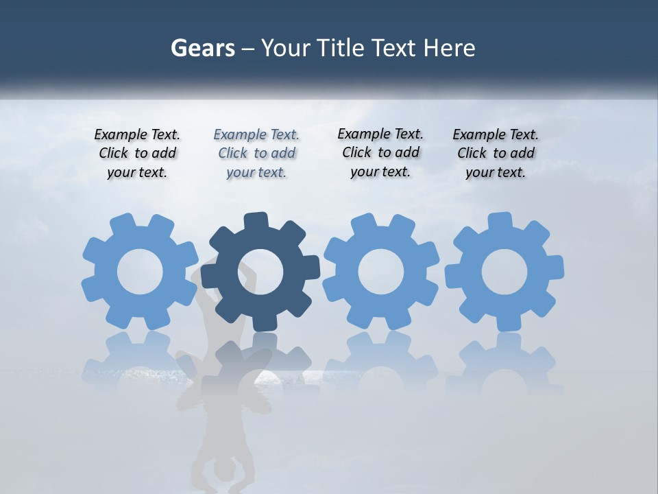 Water Caucasian Sad PowerPoint Template