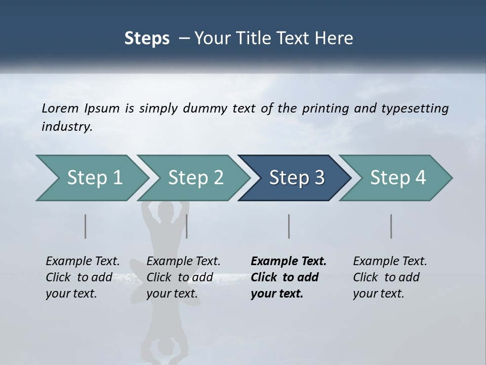 Water Caucasian Sad PowerPoint Template