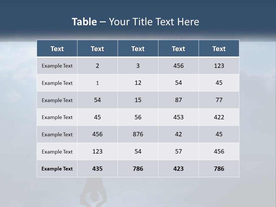 Water Caucasian Sad PowerPoint Template