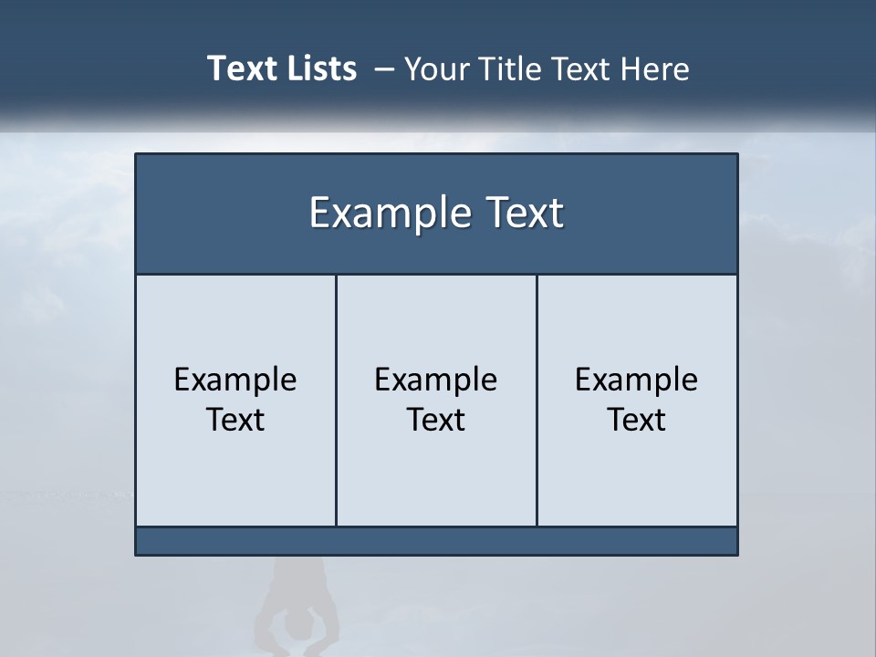 Water Caucasian Sad PowerPoint Template