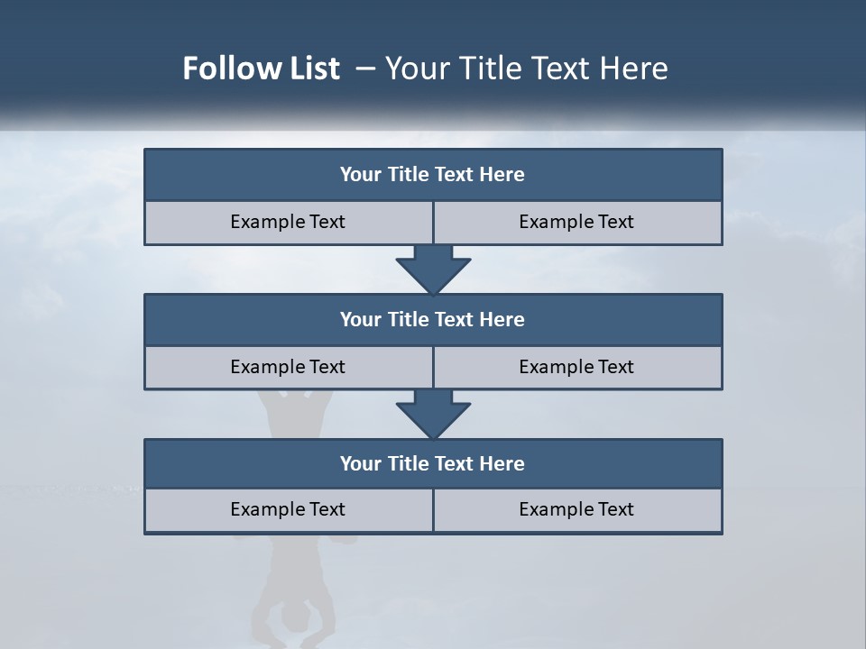 Water Caucasian Sad PowerPoint Template