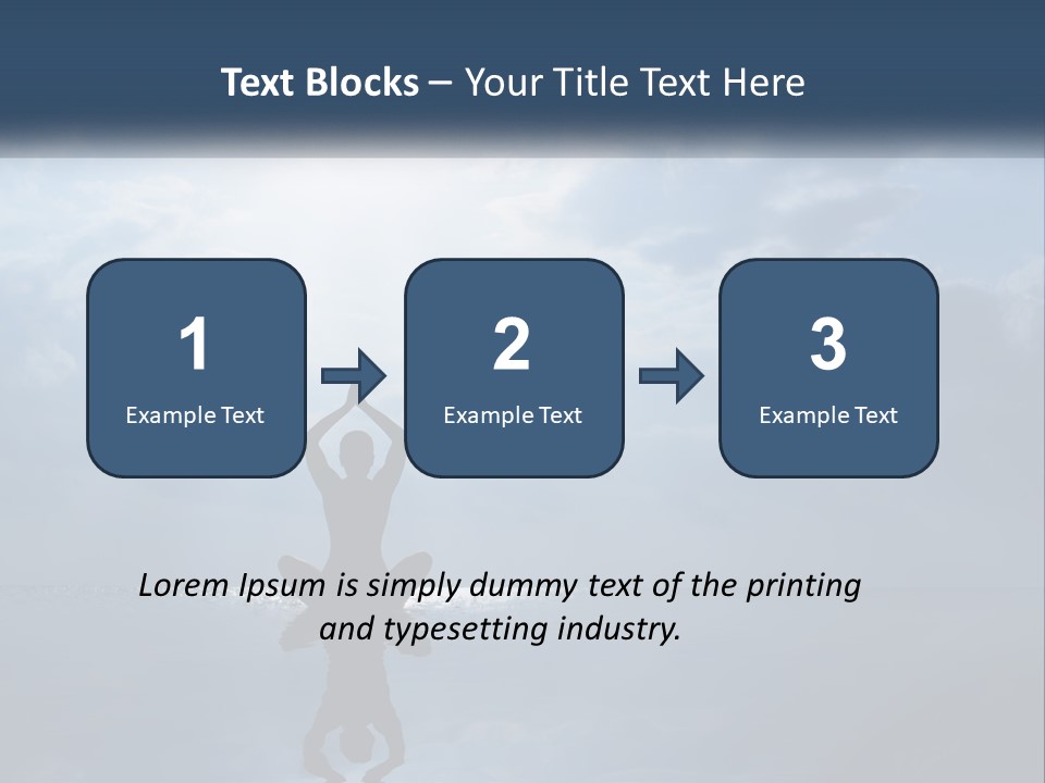 Water Caucasian Sad PowerPoint Template