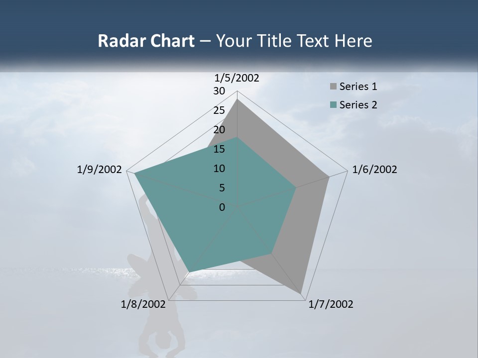 Water Caucasian Sad PowerPoint Template