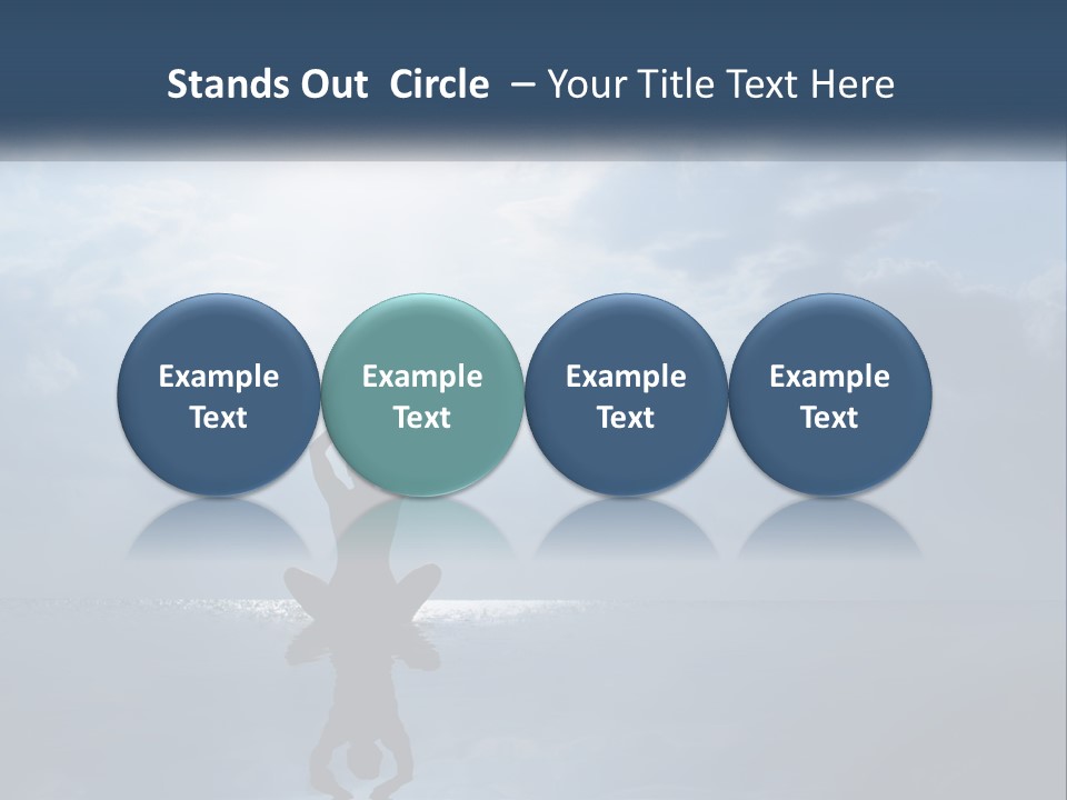 Water Caucasian Sad PowerPoint Template